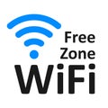 Free wifi logo zone - vector Royalty Free Stock Photo